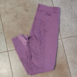 Piper Purple Full-Seat Riding Leggings